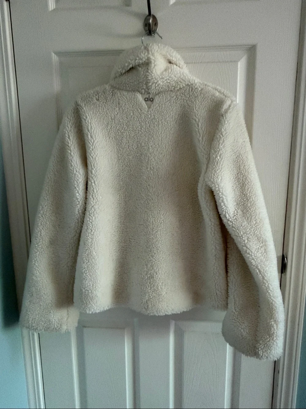 Alo fleece moto Sherpa jacket teddy bear cozy fleece zip size small